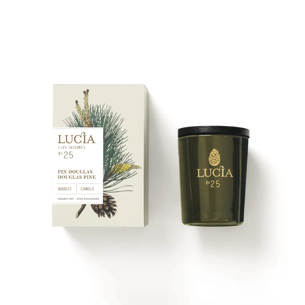 Bougie de soja Pin Douglas - Clinique Cinq Sens