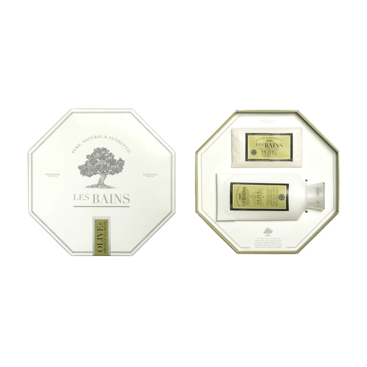 Coffret Lait adoucissant pour le corps et savon beurre de karité à huile d’olive et fleur d’oranger - Clinique Cinq Sens